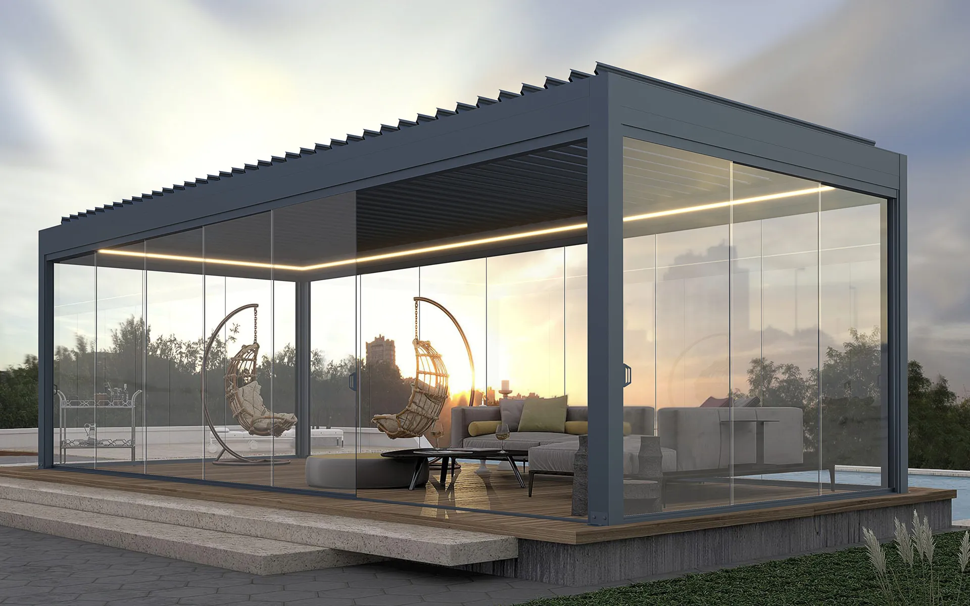 moderne-aluminium-glas-schiebewaende-terrasse